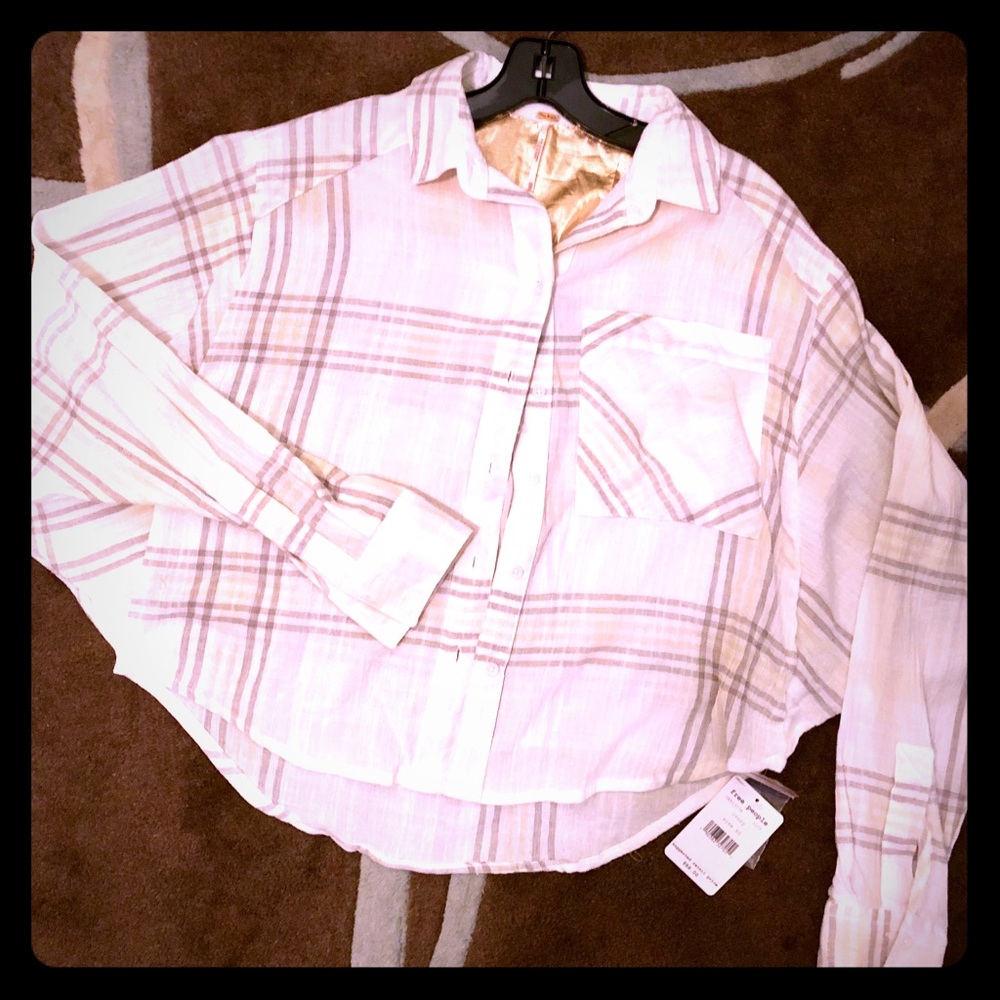 NWT Free People Butterfly Shirt